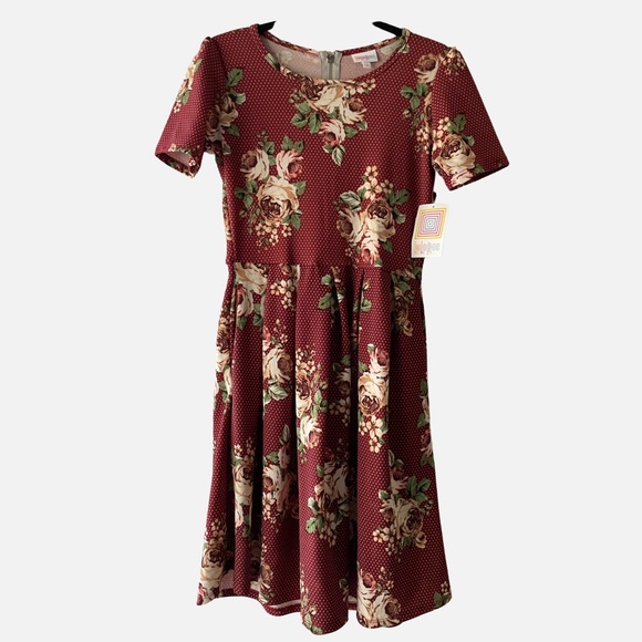 NWT LuLaRoe Amelia Dress with Pockets Size S